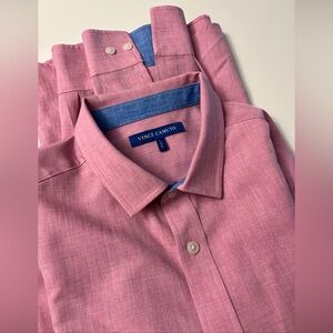🎈soldri🎈Vince Camuto Men's Raspberry Pink Button-Front Dress Shirt